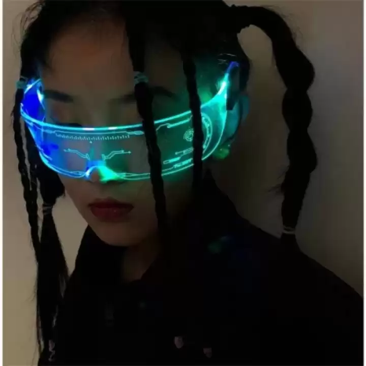 Led Işıklı Vizör Parti Gözlüğü