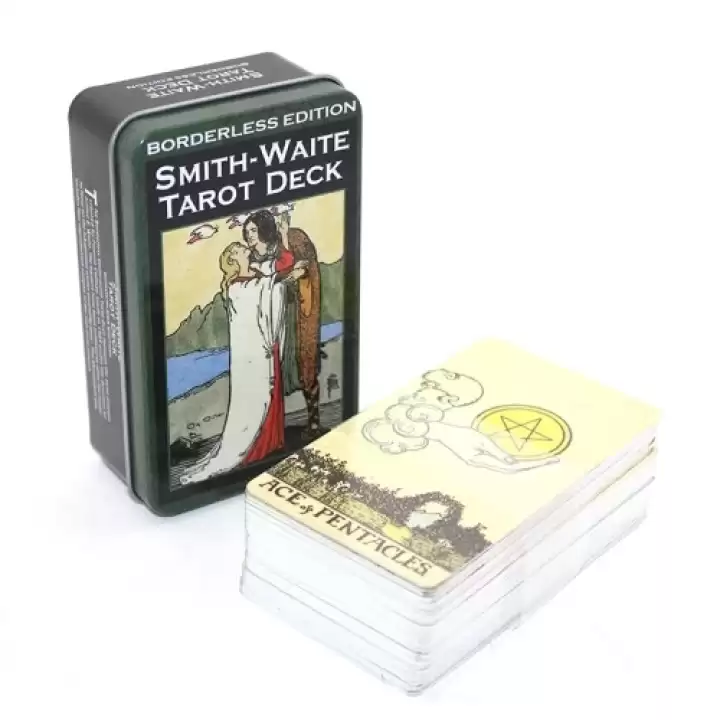 Metal Kutulu Tarot Kartı Smith-waite