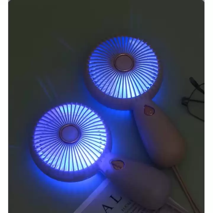 Minimalist Tasarım Işıklı Şarjlı El Fanı