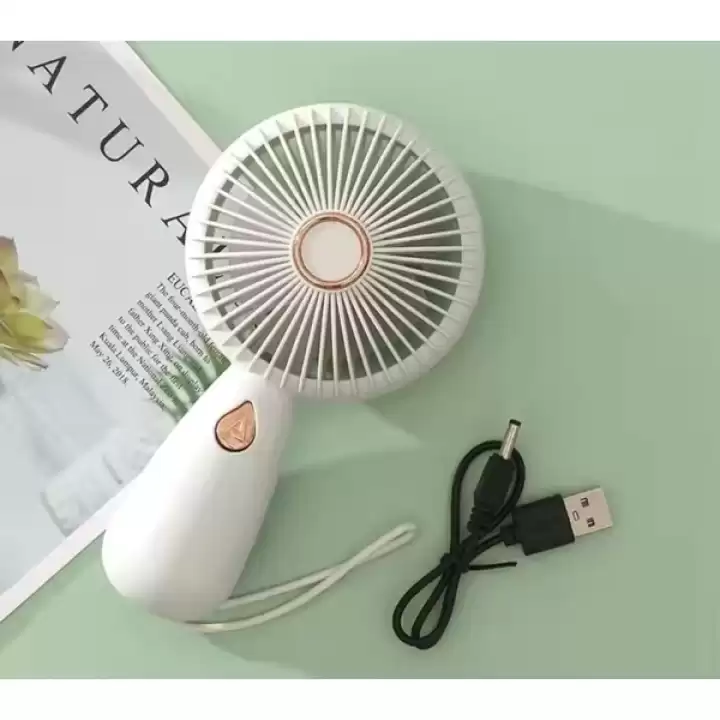 Minimalist Tasarım Işıklı Şarjlı El Fanı