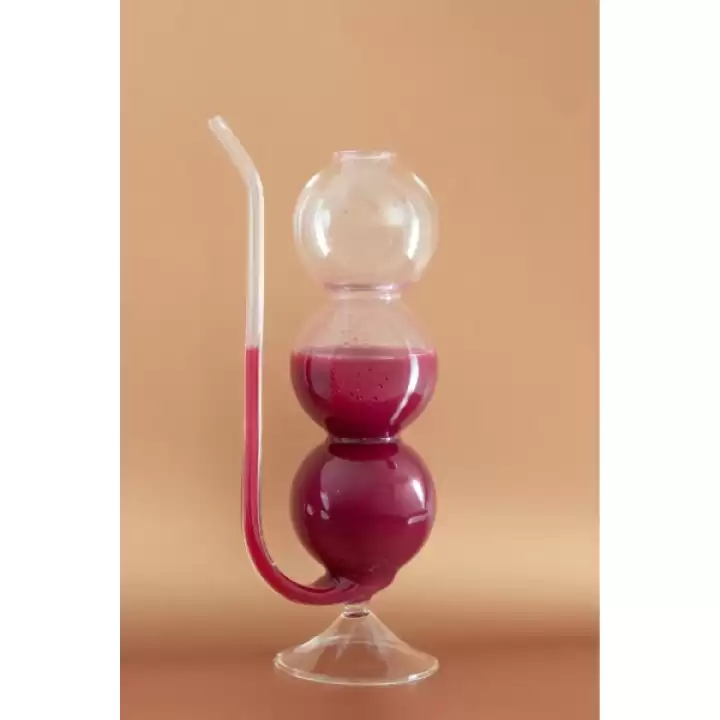 Pipetli Boğumlu Cam Bardak