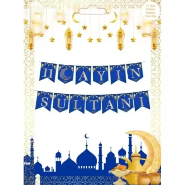 Ramazan Banner Süs - 11 Ayın Sultanı Yeşil Renk