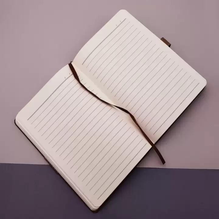 Tarihsiz Ajanda Defter Kahverengi Beyaz Renk