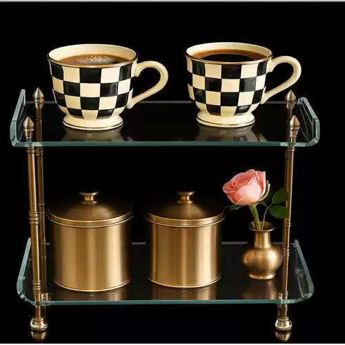 Agbtrend QUEEN Double TRAY Çift Katlı Dekorasyon ve Sunum Standı