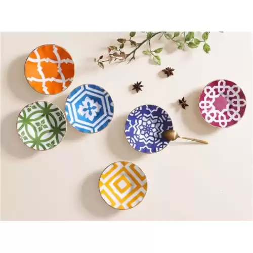 Porland Morocco 6lı Ergonomik Çay Tabağı 12cm