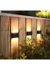 10 Ledli Solar Bahçe Dış Mekan Duvar Aydınlatması 2li Set