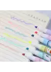 6lı Fosforlu Kalem Seti - Sanrio Karakterleri, Kuromi, Hello Kitty