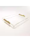 Agbtrend GOLD TRAY -S- Dekorasyon ve Sunum Tepsisi