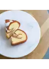Akayev Mermer 25 Cm Altın Boncuk Ayaklı Beyaz Yuvarlak Sunum Tabağı