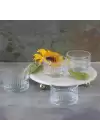 Akayev Mermer 25 Cm Altın Boncuk Ayaklı Elysia 4lü Reçellik İkramlık