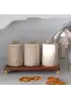 Akayev Mermer Traverten Kuş 3lü Baharatlık