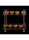 Agbtrend QUEEN Double TRAY Çift Katlı Dekorasyon ve Sunum Standı