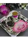 Agbtrend Tekli Pembe Gül Nakışlı Sunum ve Kokteyl Peçetesi