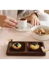 Akayev Ahşap 2 Bölmeli Altın Kuş Sunumluk