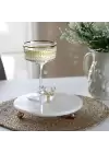 Akayev Mermer 20 Cm Beyaz Altın Boncuk Ayaklı Geyik Sunum Tabağı