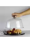 Akayev Mermer 25 Cm Siyah Cam Fanus