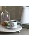 Akayev Mermer Beyaz 28 Cm Gümüş Boncuk Ayak Yuvarlak Sunumluk