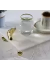 Akayev Mermer Beyaz 30x15 Cm Altın Ayak Ginkgo Sunum Tabağı