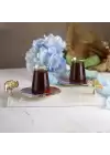 Akayev Mermer Beyaz 30x20 Cm Altın Ginkgo Sunum Tabağı