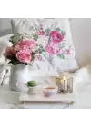 Akayev Mermer Beyaz 30x20 cm Boncuk Ayaklı Sunum Tabağı