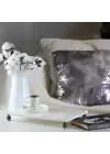 Akayev Mermer Beyaz 30x20 Cm Füme Boncuk Ayak Sunumluk