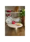 Akayev Traverten 25 Cm Metal Ayaklı Sunumluk