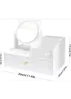 Aynalı Kozmetik Organizer Masası