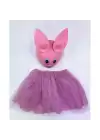 Çocuk Gösteri Kostümü Pembe Tavşan