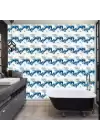Decohandy 30x30 Cm Pvc Duvar Karosu 4lü Paket - Mavi Desen