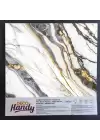 Decohandy Pvc Yapışkanlı Yer Karosu 30x30cm 4lü Paket - Beyaz İnci 0,36m2