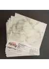 Decohandy  Pvc Yer Karosu 30x30cm 4lü Paket - Mermer Desenli Beyaz  0,36m2