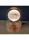 Dolunay Tasarımlı Dönen Cam Küre