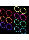 Glow Stick Yuvarlak Gözlük 12 Adet