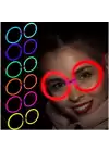 Glow Stick Yuvarlak Gözlük 12 Adet