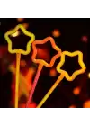 Glow Yıldız Asa 6 Renk 6 Adet