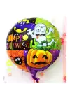 Halloween Örümcekli Kabaklı Folyo Balon 18 İnç