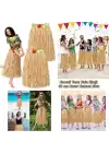 Hawaii Tarzı Hula Eteği – 60 Cm Hasır Natural Etek