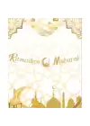 Kaligrafi Ramazan Süsü Gold - Ramadan Mubarak