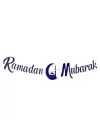 Kaligrafi Ramazan Süsü Lacivert - Ramadan Mubarak