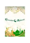 Kaligrafi Ramazan Süsü Yeşil - Ramadan Mubarak