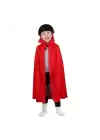 Kırmızı Renk Yakalı Pelerin Çocuk Boy 90 Cm