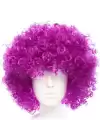 Koyu Mor Violet Renk Afro Bonus Parti Peruğu