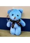 Mavi Peluş Ayıcık Anahtarlık