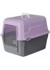 Mikopet Deluxe Mor Kapalı Kedi Tuvaleti
