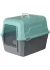Mikopet Deluxe Yeşil Kapalı Kedi Tuvaleti