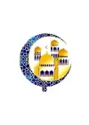 Ramazan Kubbeli Hilal Motifli Folyo Balon