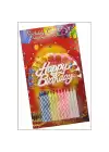 Rengarenk Happy Birthday Doğum Günü Mumları
