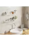 Şık Ve Minimalist Tasarımlı Şeffaf Duvar Rafı