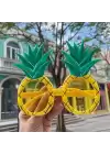 Tropikal Hawaii Ananas Şekilli Parti Gözlüğü