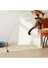 Vantuzlu Tüylü Zilli Kedi Oyun Oltası
